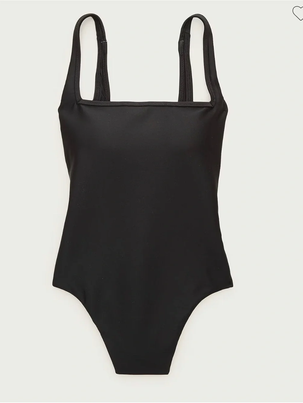 J. Crew NWT Classic Black Square Neck sz12 One-Piece Swimsuit